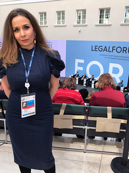 Evelina Libhen at Legal Forum in Zurich